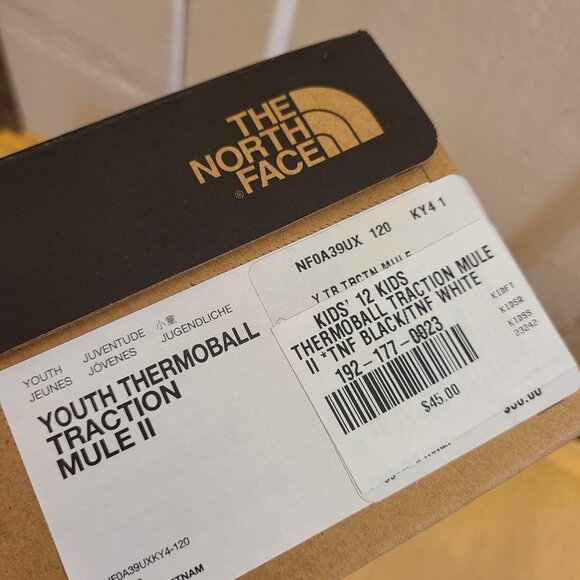 North Face Thermoball Traction Mule insulated shoes winter slipers kids 12 BOX - Picture 7 of 10